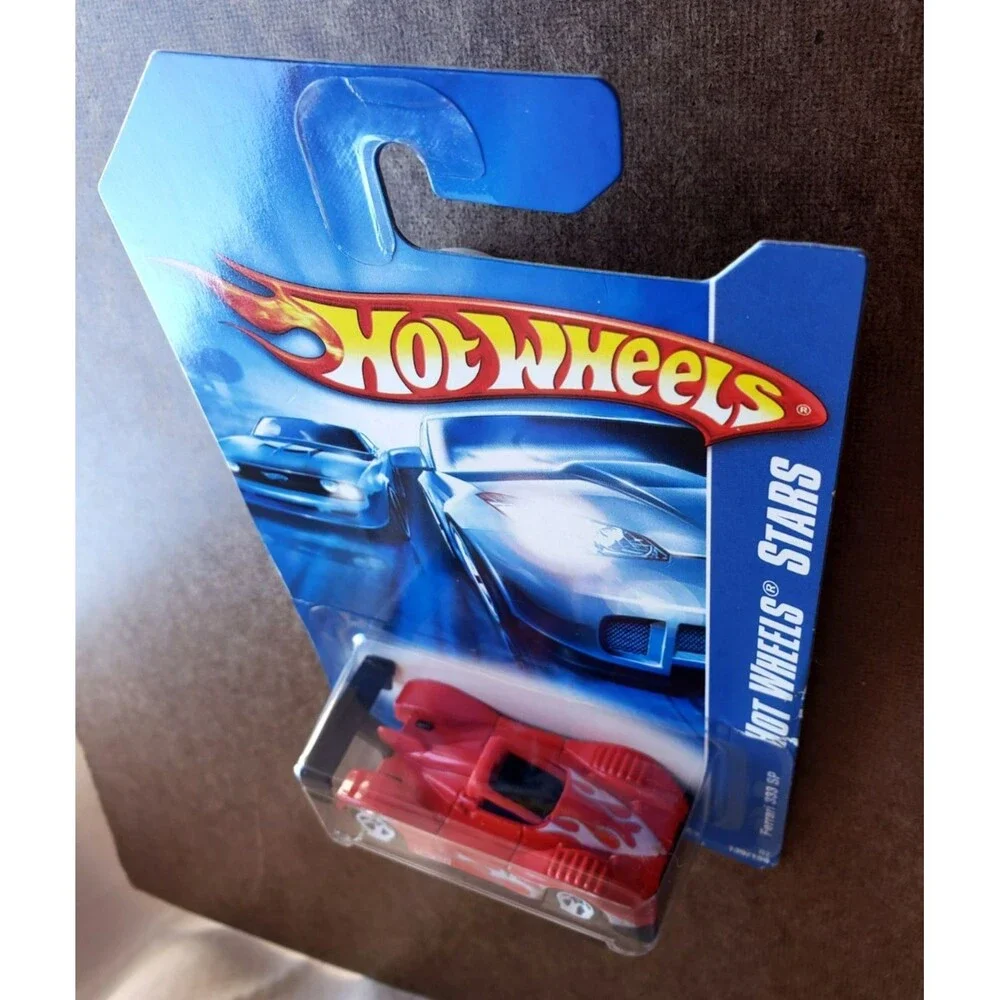 2007 Hot Wheels ALL STARS FERRARI 333 SP #139/156 RED 1:64 WHITE RIM 5 SP #L3092